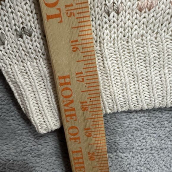 Ryan Mclean Top Women's Medium Knit Vest Sleeveless Fair Isle White Christmas - Picture 6 of 7